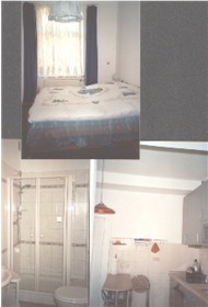 Fotos von Schlafzimmer, Bad und Kueche OG